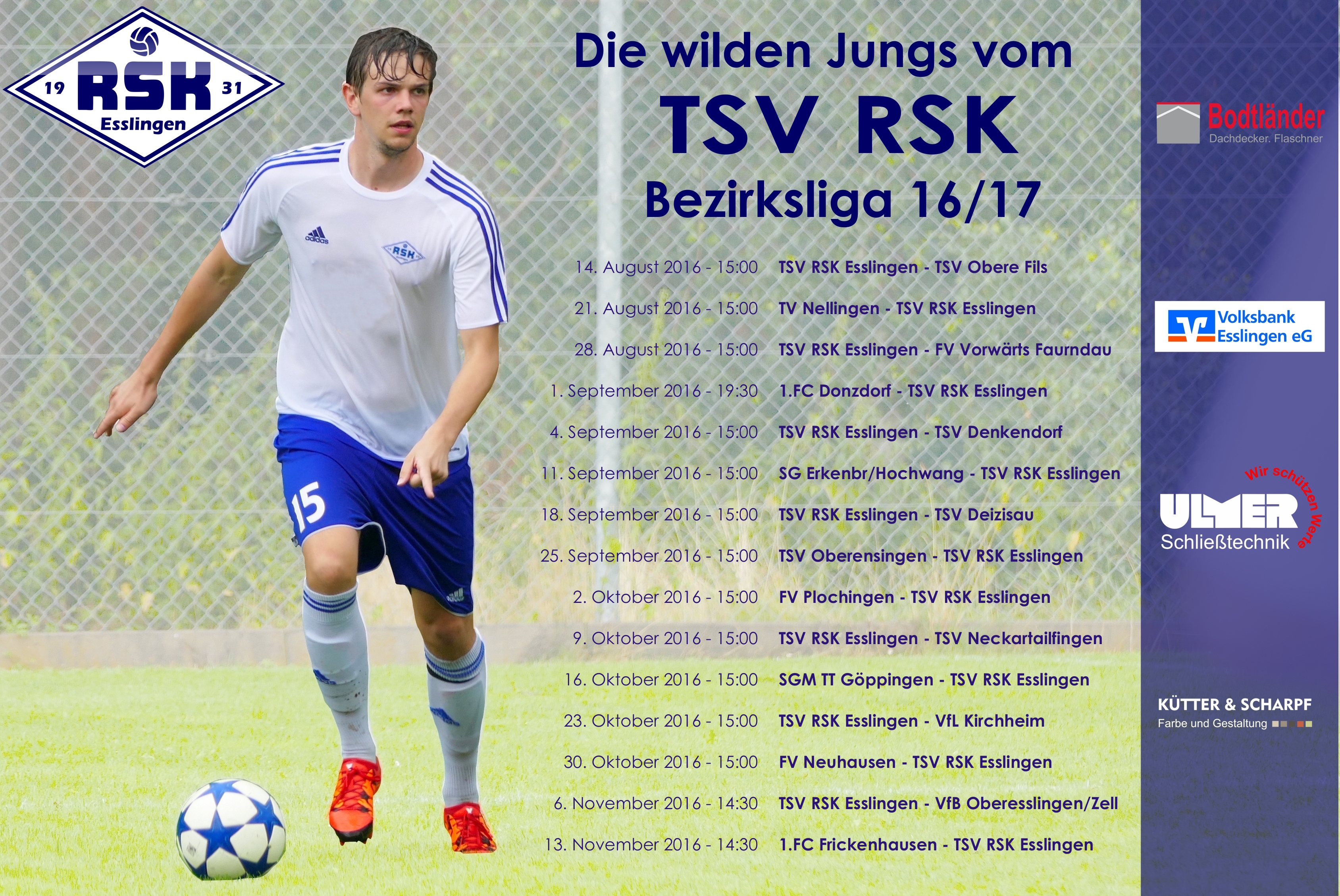 Erik Scherrieble Bezirksliga 2016-17 Plakat